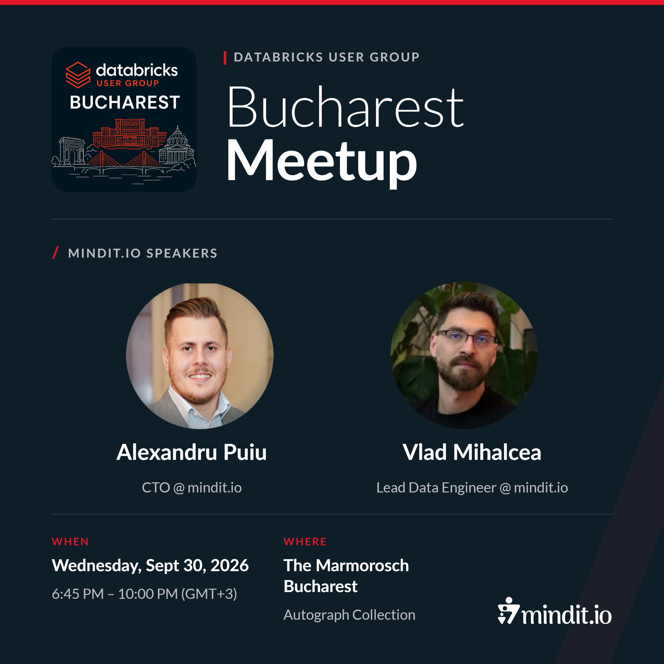 Databricks Bucharest User Group #3: What to Expect from the September 30 Meetup