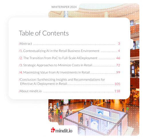 AI strategy table of content
