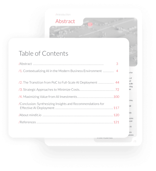 tablr of content AI strategy rollout